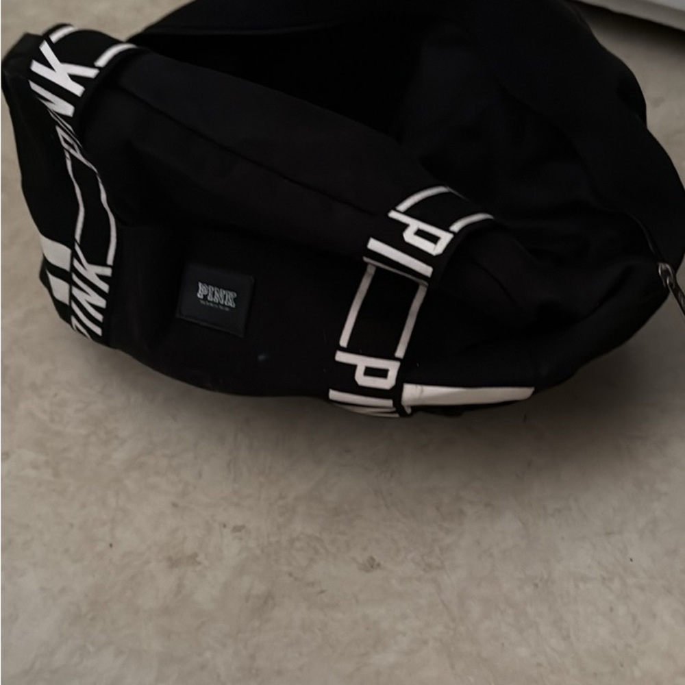 PINK Victoria's Secret Black Duffel Bag